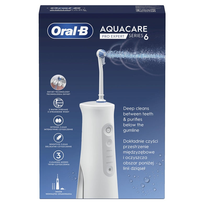 Irygator do zębów Oral-B AquaCare 6 PRO EXPERT, biały