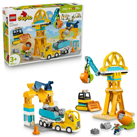 Klocki LEGO® DUPLO® 3 w 1 Plac budowy 10476, 84 szt.