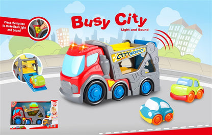 Toy Car Busy City DHTS10359J, red