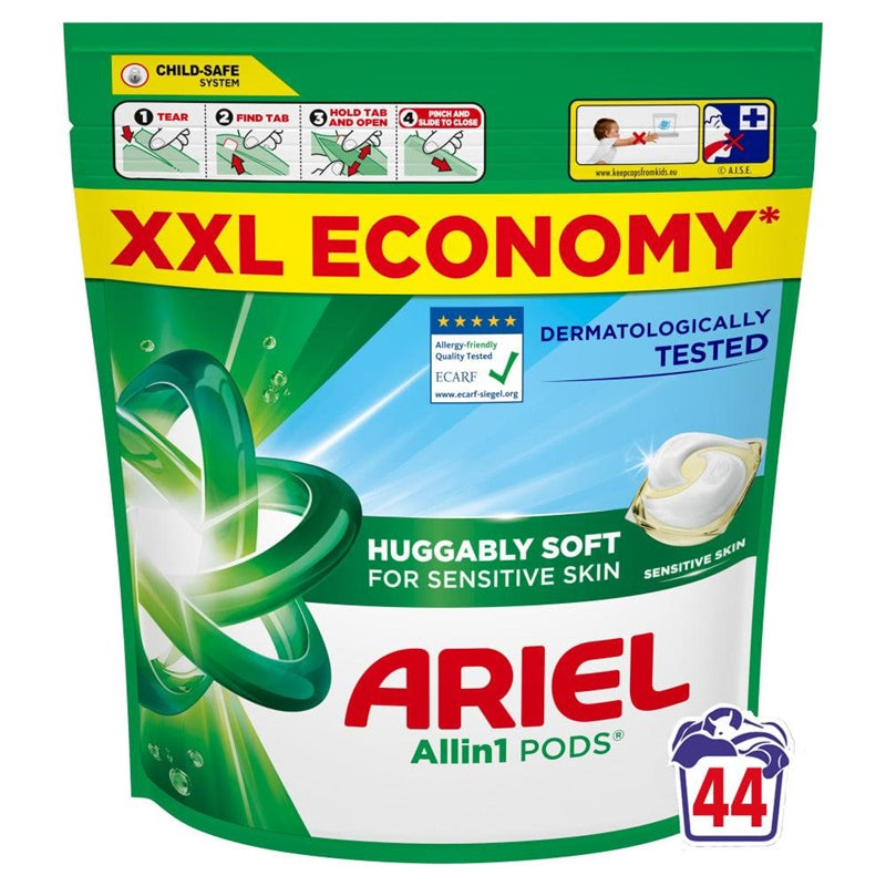 Laundry capsules Ariel All-in-1 PODS Sensitive, 44 pcs.