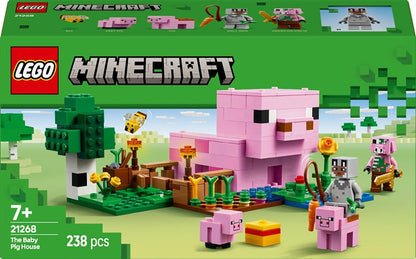LEGO® Minecraft The Baby Pig House 21268, 238 pcs.