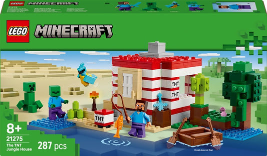 Konstruktor LEGO® Minecraft Dom w dżungli z TNT 21275
