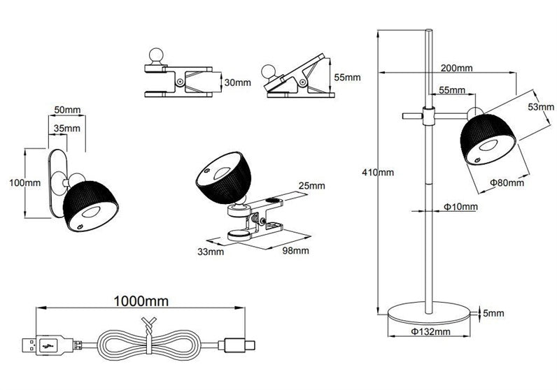 Lampa stojąca Reality MAXIMA, LED, 3W