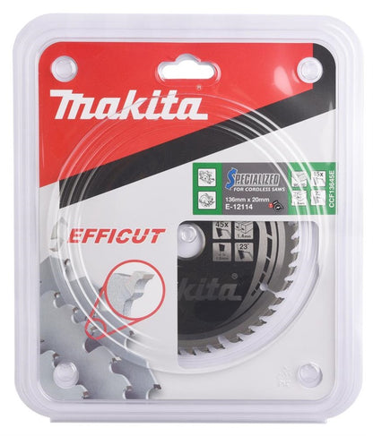 Makita Wood Cutting Saw Blade 136X1.4X20mm 23° T45 E-12114