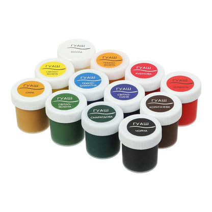Zibi Classic Kids Gouache Paint, 240 ml, 12 pcs.