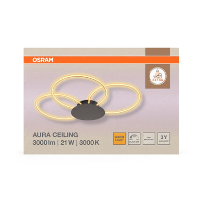 Šviestuvas lubų Osram, LED, 21W, 3000K, 2200lm.