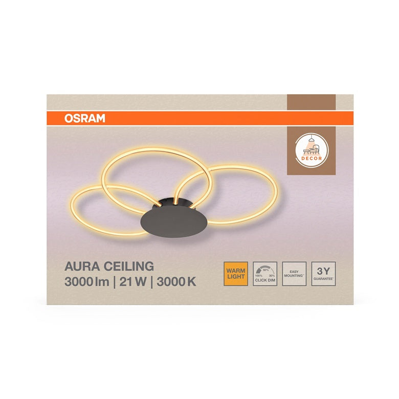 Šviestuvas lubų Osram, LED, 21W, 3000K, 2200lm.