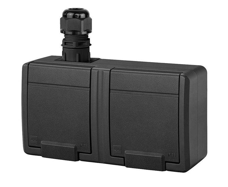 Double socket ELEKTRO-PLAST AQUANT, IP65