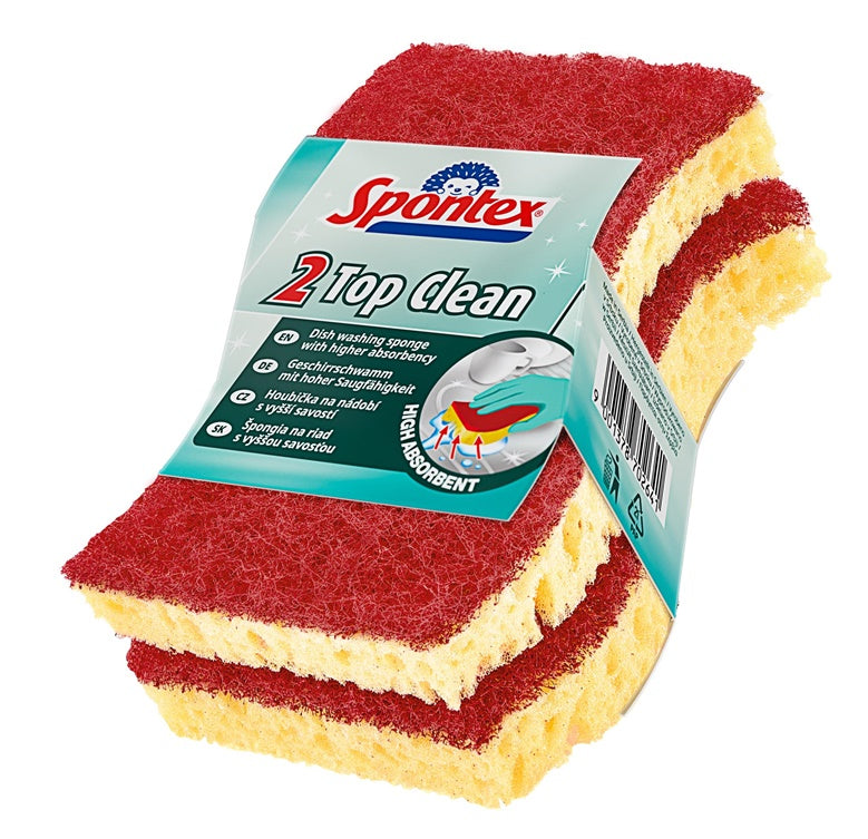 Exfoliating sponges Spontex Top Clean, 2 pcs.