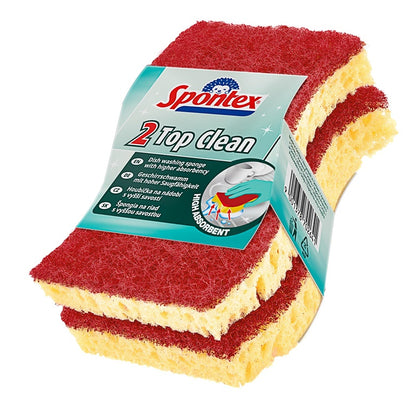 Exfoliating sponges Spontex Top Clean, 2 pcs.