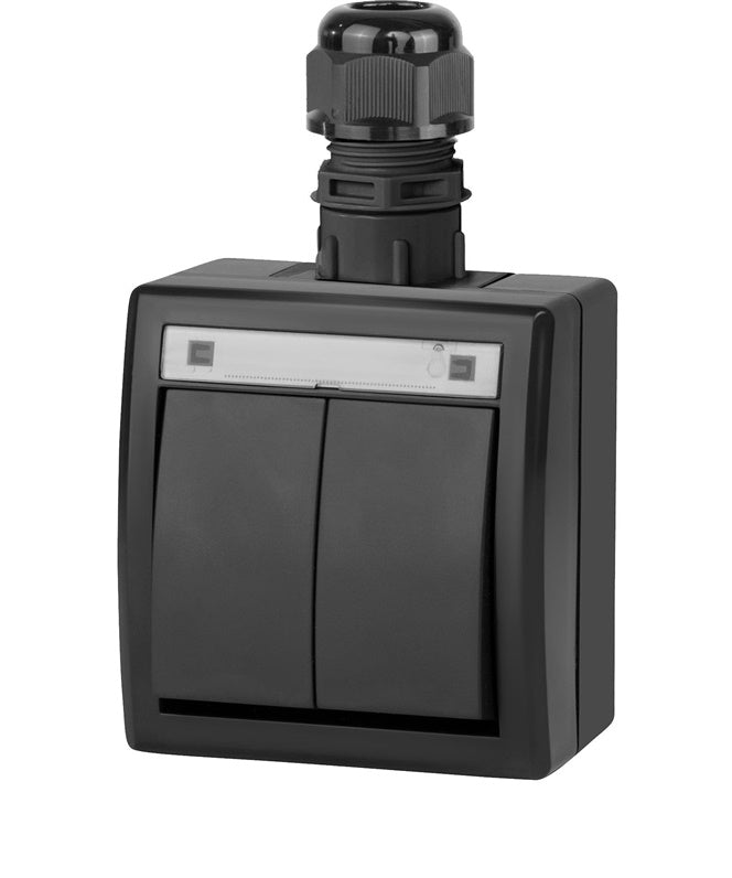 Łącznik ELEKTRO-PLAST AQUANT, 2-klaw., IP65