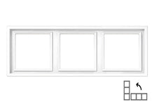 Triple frame LIREGUS MODERN, matte white