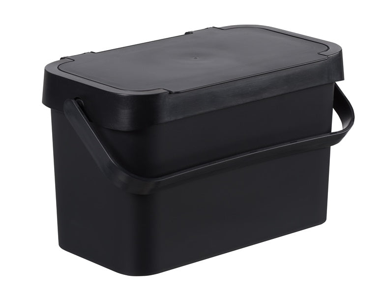 Šiukšliadėžė bio atliekų juoda 5l