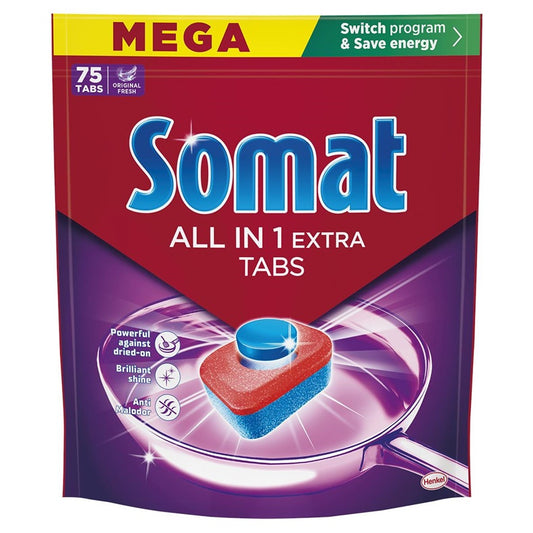 TABLETS DISHWASH SOMAT ALLIN1 EXTRA 75PCS