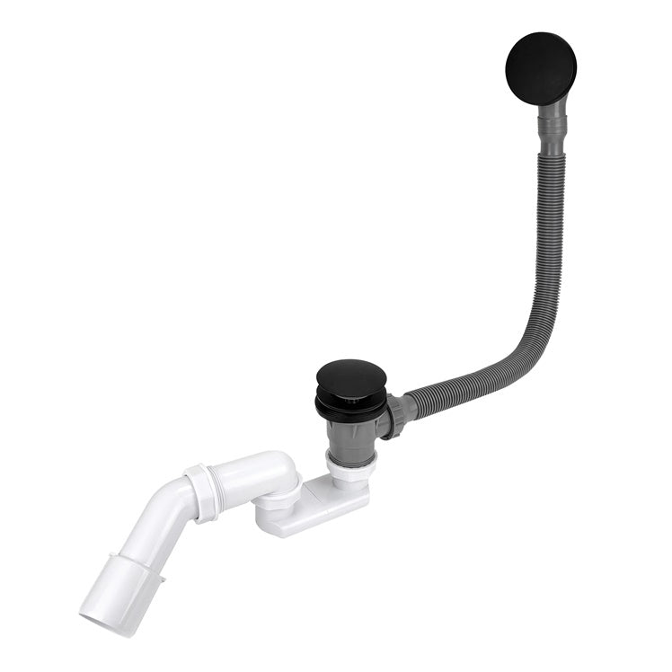 BATHTUB SIPHON 2455 CLICK-CLAC MATT BLACK