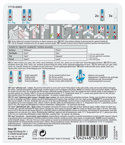 Picture hooks Tesa Tesa 77778, white