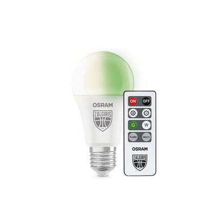 Osram LED Žalgiris Light Bulb, A60, E27, 9.5W, 1055LM