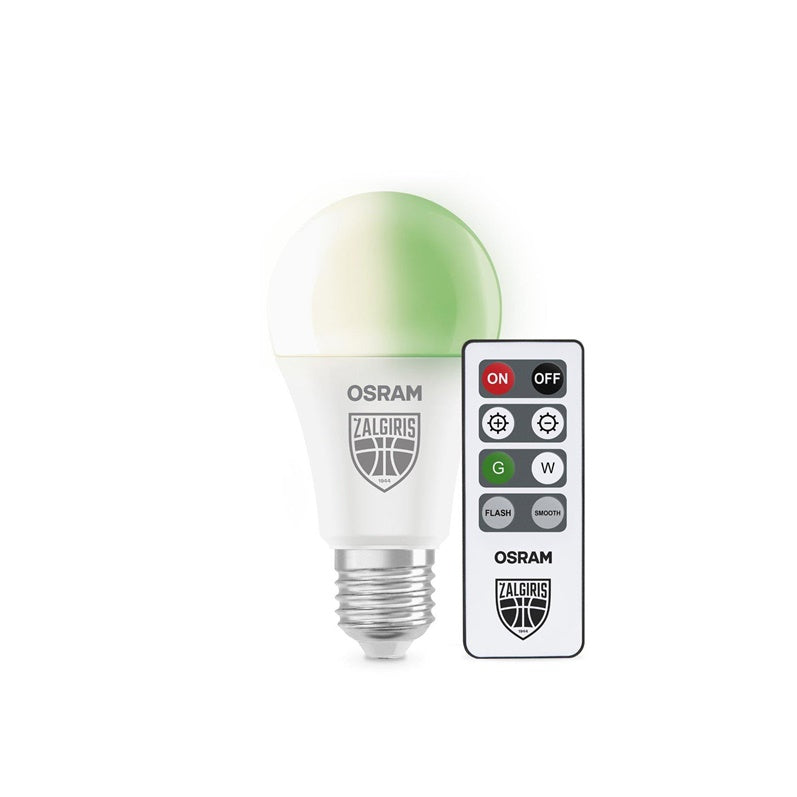Osram LED Žalgiris Light Bulb, A60, E27, 9.5W, 1055LM