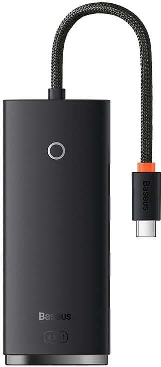 USB Hub Baseus USB-C male, 4 x USB/USB-C female, black
