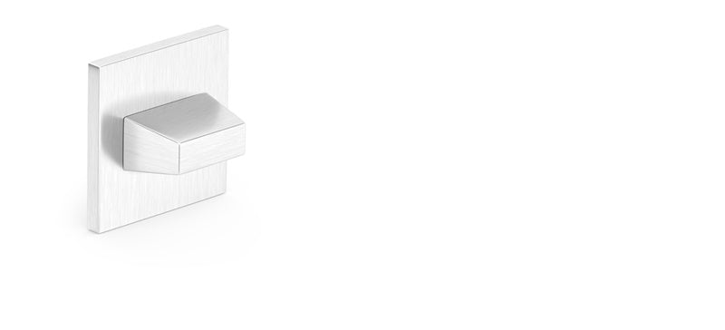 WC door handle Metal-Bud CUBE Q SLIM, Matt nickel