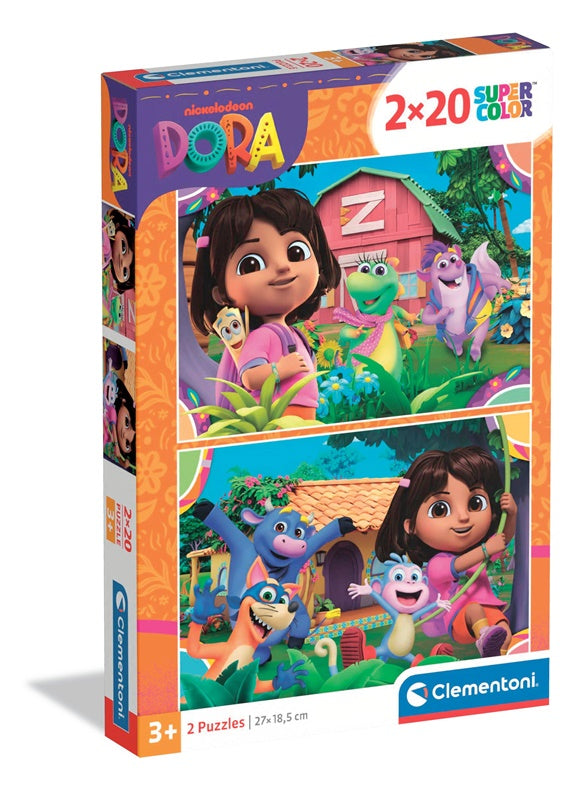 Jigsaw Puzzle Clementoni Super Color Dora 24827, 27x18.5, 40 pcs.