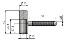 Петля дверная TKZ Polna 9618053L, 1.5 см x 4 см