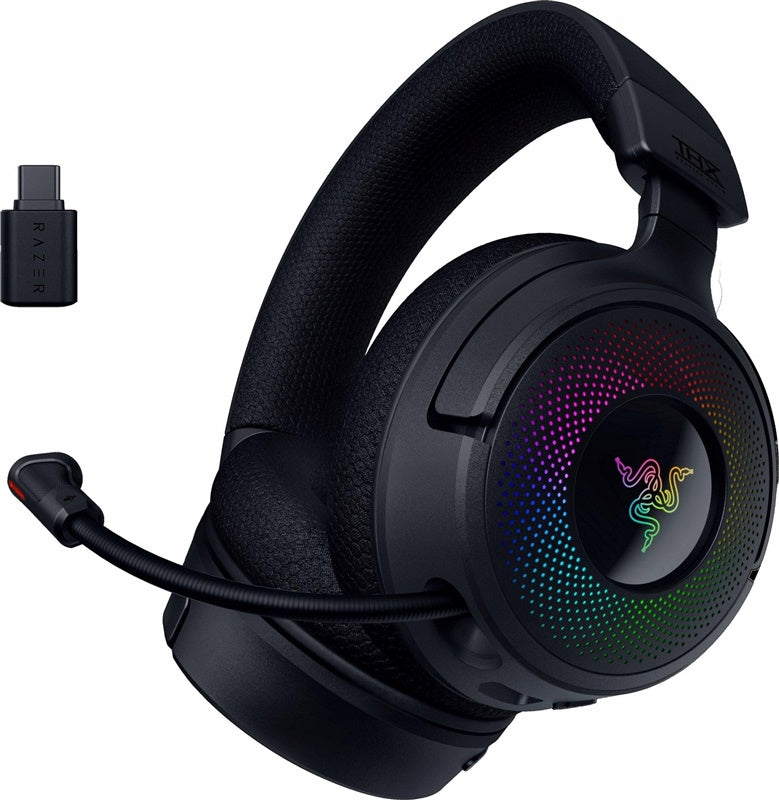 Bezprzewodowy zestaw słuchawkowy do gier Razer Kraken V4, czarny