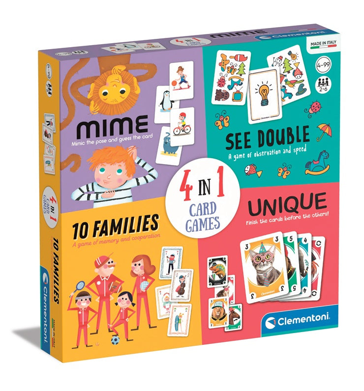 Board game Clementoni 4IN1 CARD GAME 50831