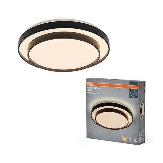 Lampa sufitowa Osram, LED, 36W, 3000K, 2000lm, Ø485, czarna
