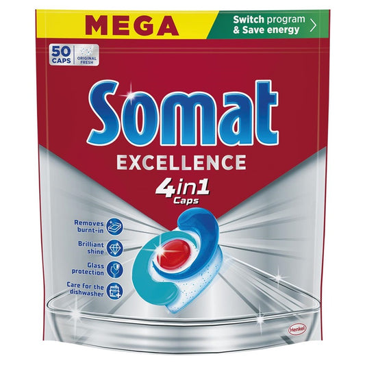 DISHWASHER CAPSULES SOMAT EXCELLENCE 50PCS