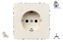Socket LIREGUS MODERN, earthed, matt sand