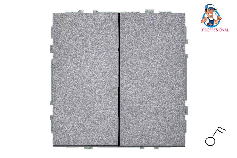 Switch LIREGUS MODERN, 2-gang, matte black