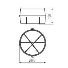 Kanlux INES 70525 light fixture, 100W, E27, IP43, white