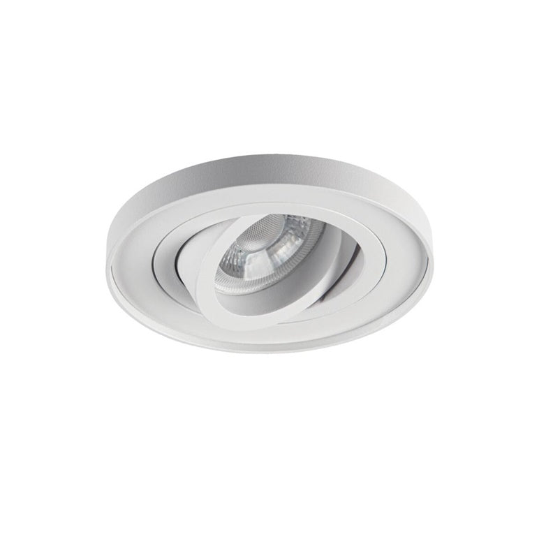 Recessed luminaire Kanlux Tiny Bord, 10W, GU10, white