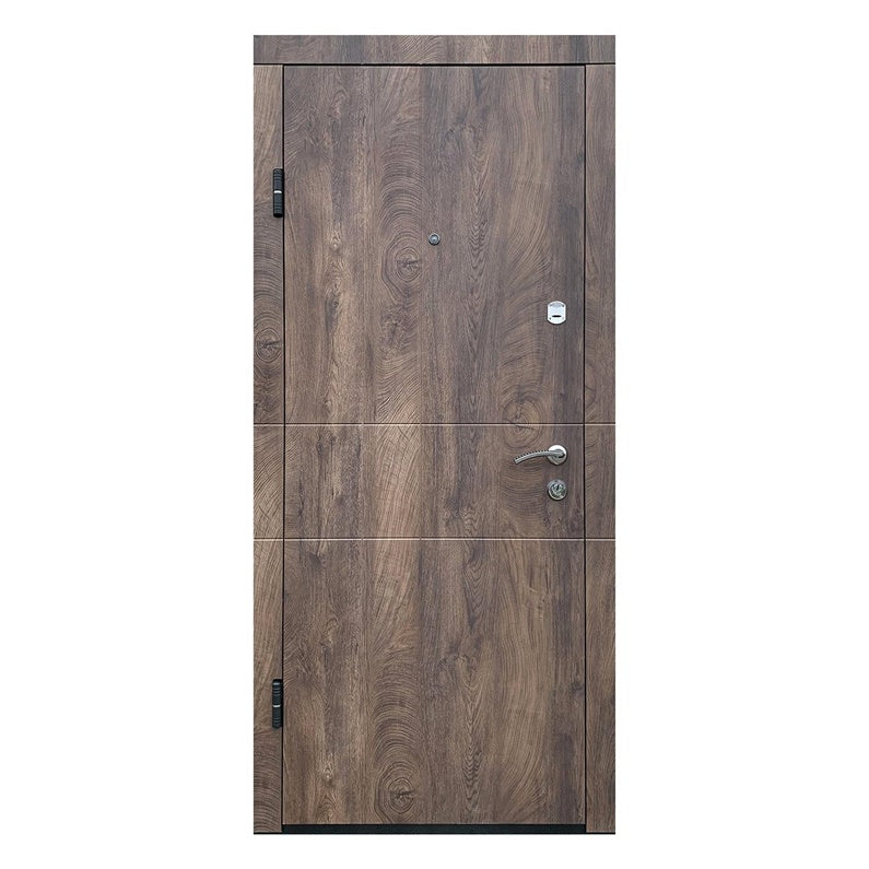 DOOR STEEL OPTIM-185 BROWN 860X2050X80R