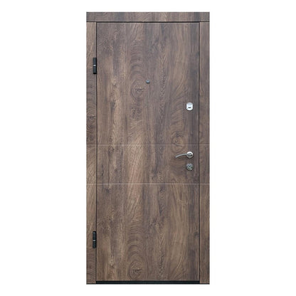 DOOR STEEL OPTIM-185 BROWN 860X2050X80R