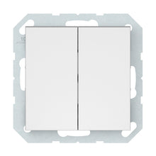 Push button switch VILMA QR1000, 2 gang, matt white