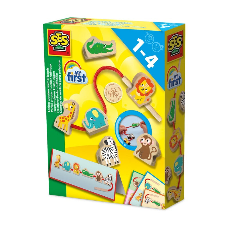 Creative Set SES Creative Lacing Animal Beads 14487