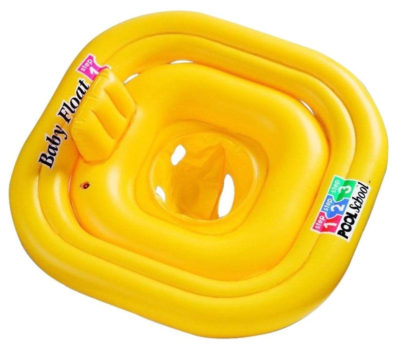 Pripučiamas plaustas Intex Baby, geltonas, 79 cm x 79 cm