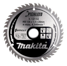 Makita Wood Cutting Saw Blade 136X1.4X20mm 23° T45 E-12114