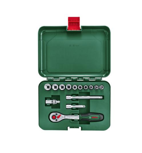 Sukimo galvučių rinkinys Bosch, 14 vnt., 1/4"