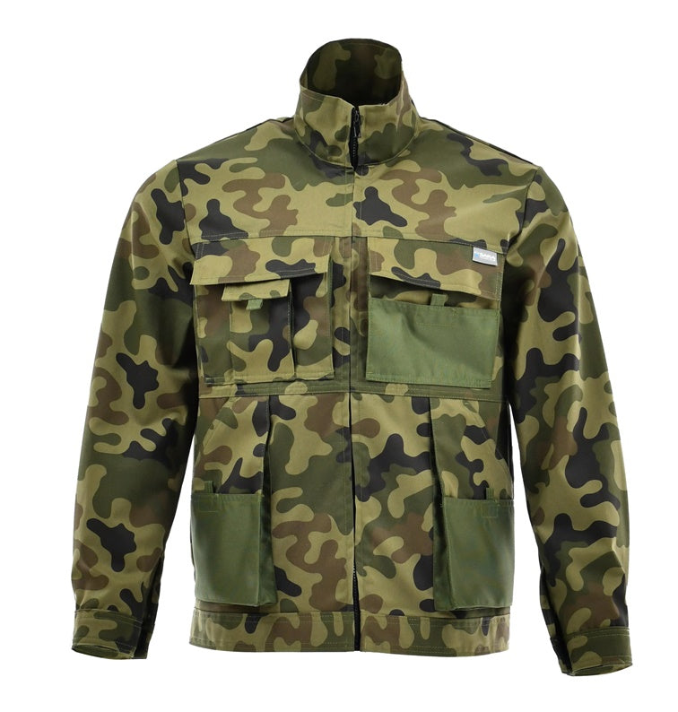Švarkas Sara Workwear, žalia, medvilnė/poliesteris, L dydis
