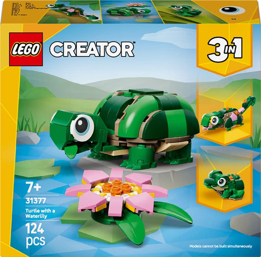 Klocki LEGO® Creator 3in1 Żółw 31377, 124 elementy