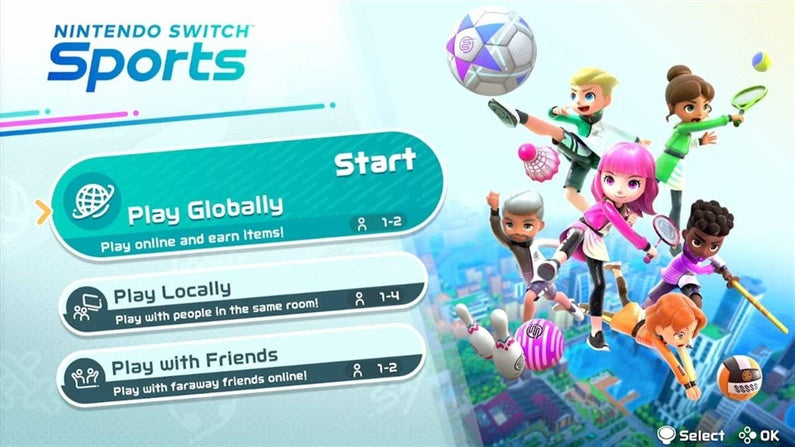 Nintendo Switch game Nintendo Sports + Leg Strap