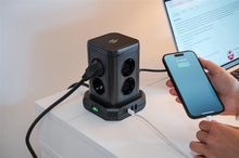 Buitinis ilgintuvas-stovas BRENNENSTUHL, 8 vietų, 3USB, 2 m