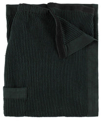 Sauna apron Rento, 145 x 85 cm, black/green