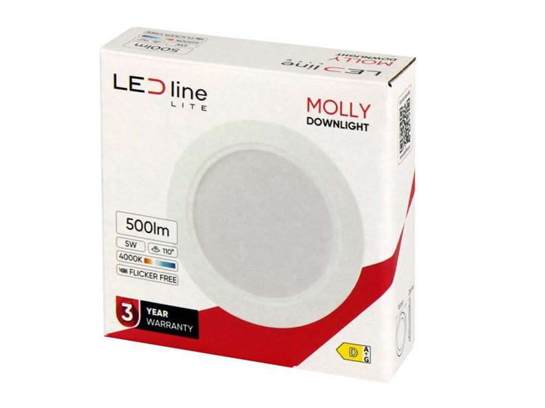 Recessed LED Luminaire LED Line MOLLY, 5W, 4000°K, LED