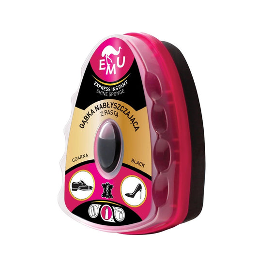 Shoe sponge EMU, black, 0.006 l