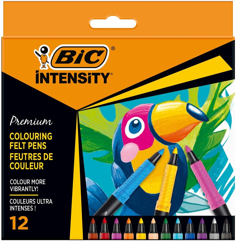 FLOMASTERIAI BIC INTENSITY FINE 12SPALVŲ