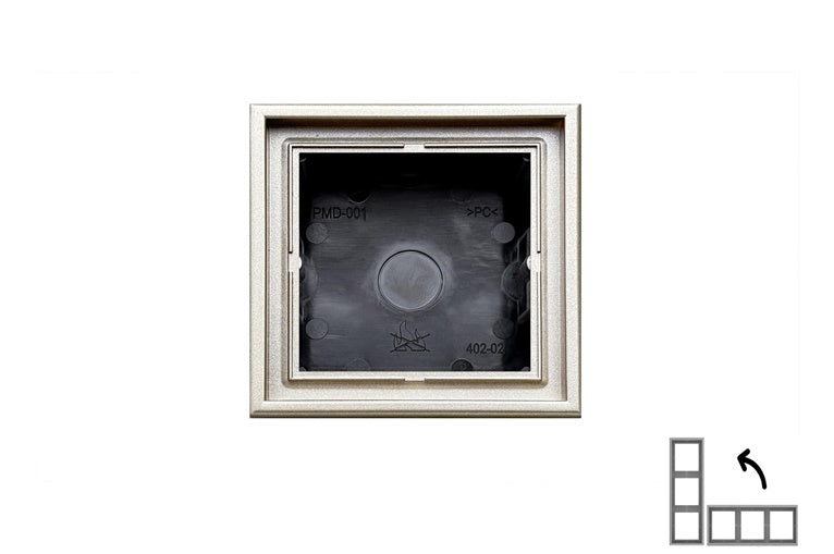 Surface mounting frame LIREGUS MODERN, champagne color